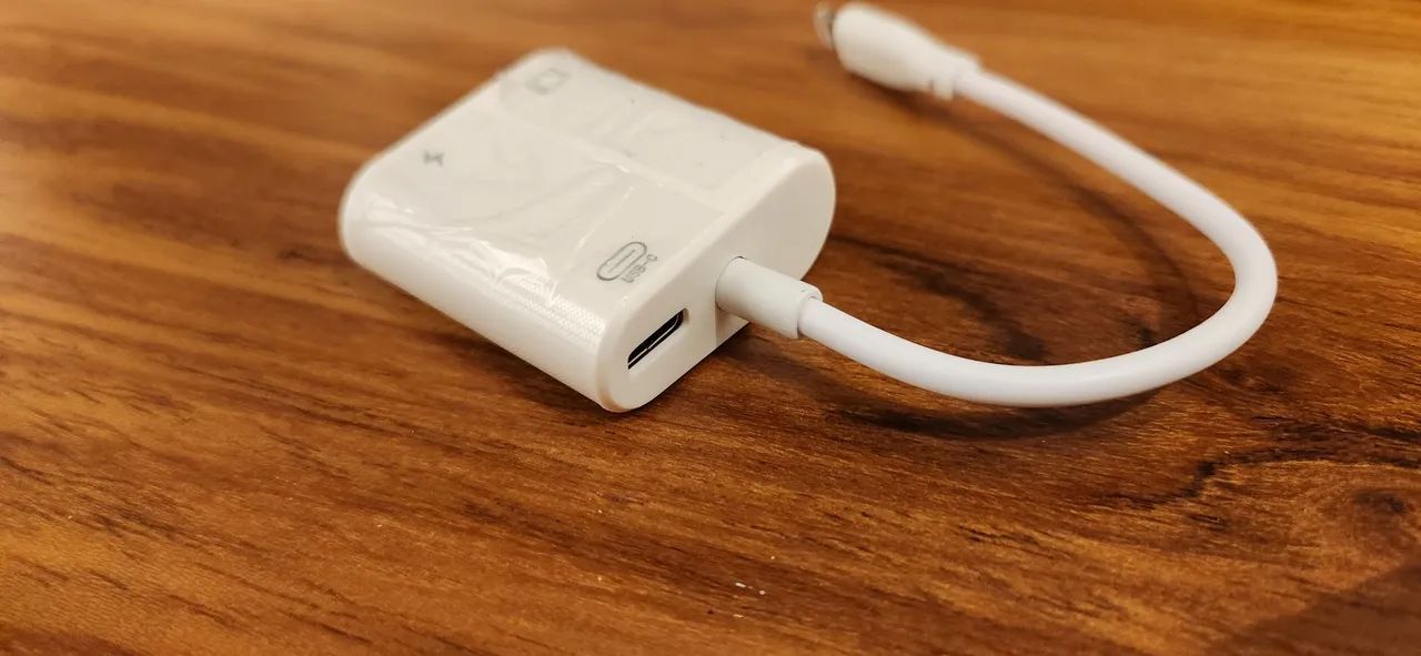 Adaptador Lightning para RJ45 + PD - Foto 4