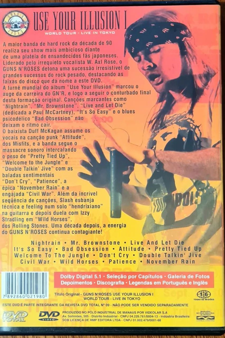 DVD Guns'N'Roses - Use Your Illusion II - Live in Tokio - Foto 2