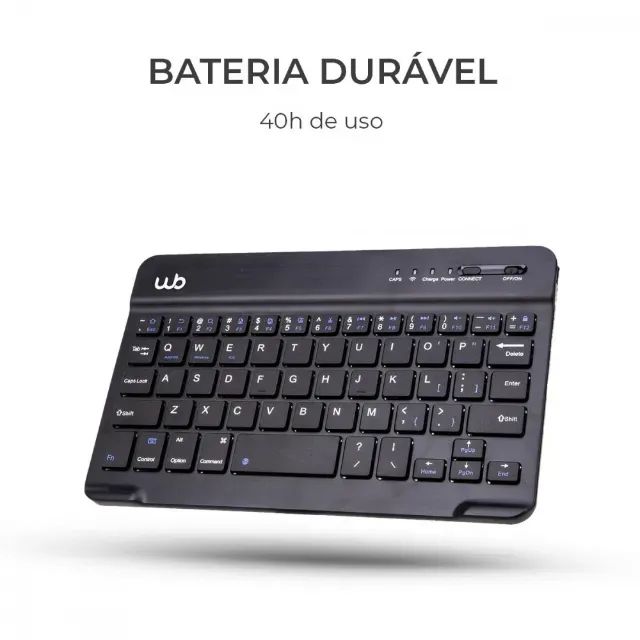 Capa c/ Teclado p/ iPad 7ª, 8ª e 9ª Gen 10.2 Polegadas WB Preta  - Foto 2