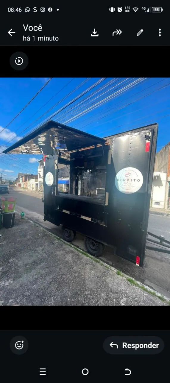 Food track,treiller, lanchonete ambulante.
