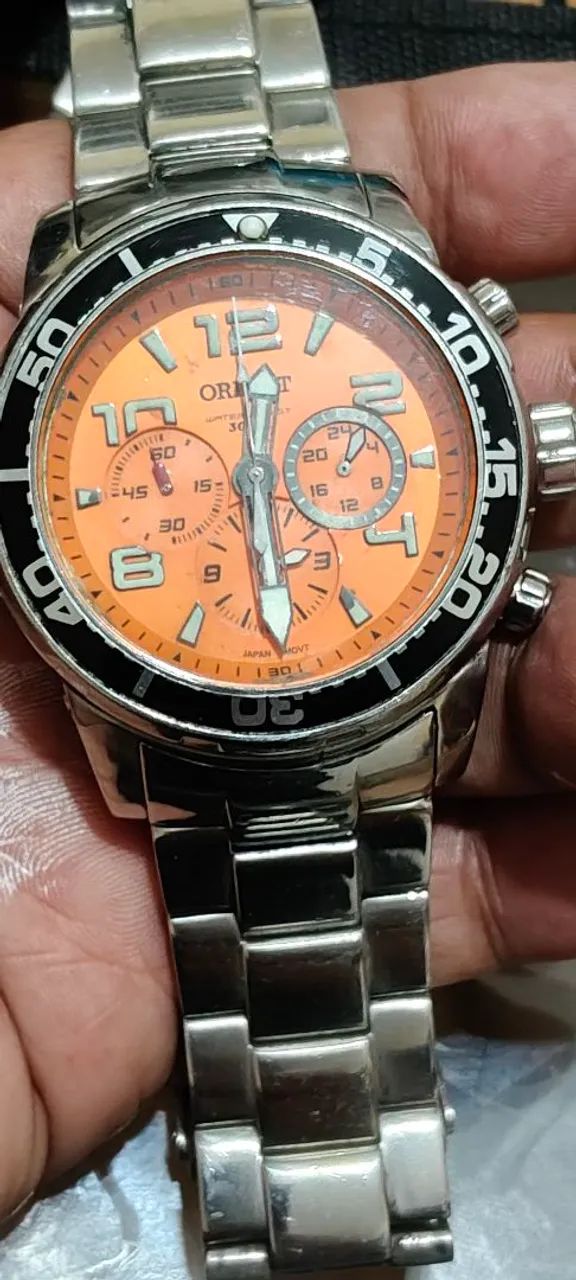Relógio orient cronógrafo de mergulho - Foto 4