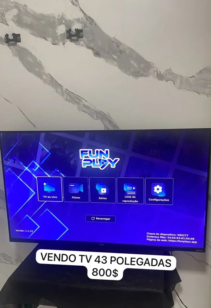 Vendo TV 43 polegadas smart 