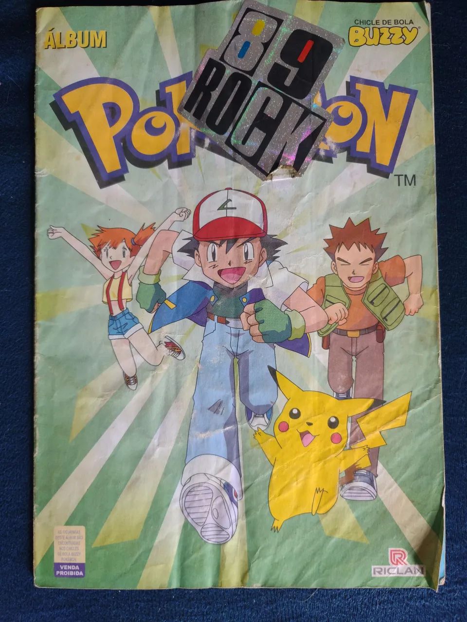 Álbum pokémon chicle de bola buzzy completo 