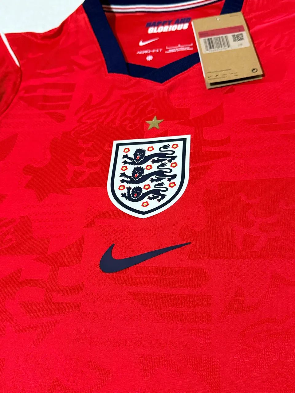 Camisa Nike Inglaterra uniforme 2 modelo jogador 