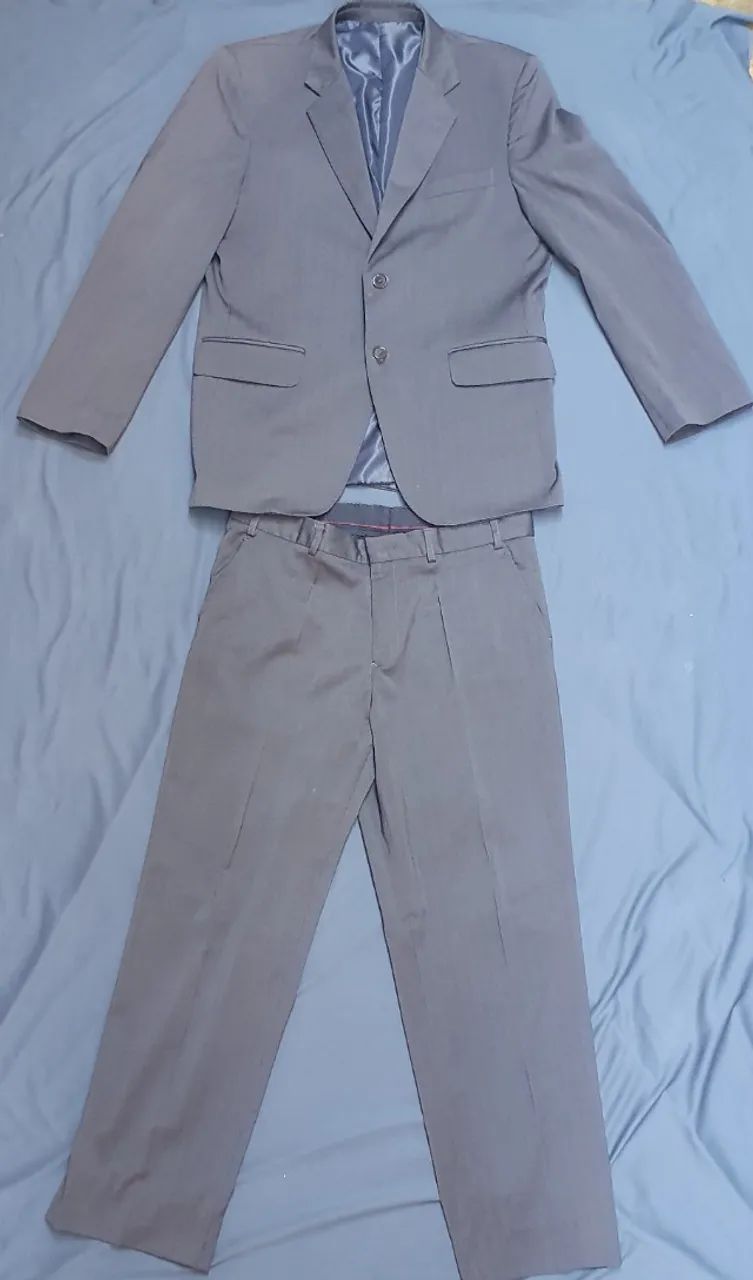 Conjunto paletó + calça de alfaiataria usado - Foto 2
