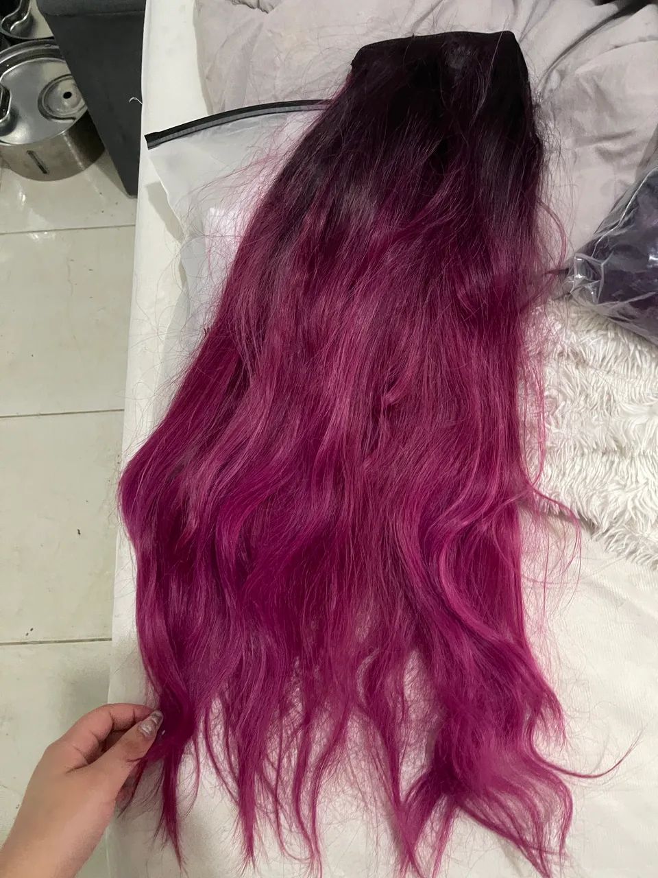 aplique de cabelo sintético  - Foto 2