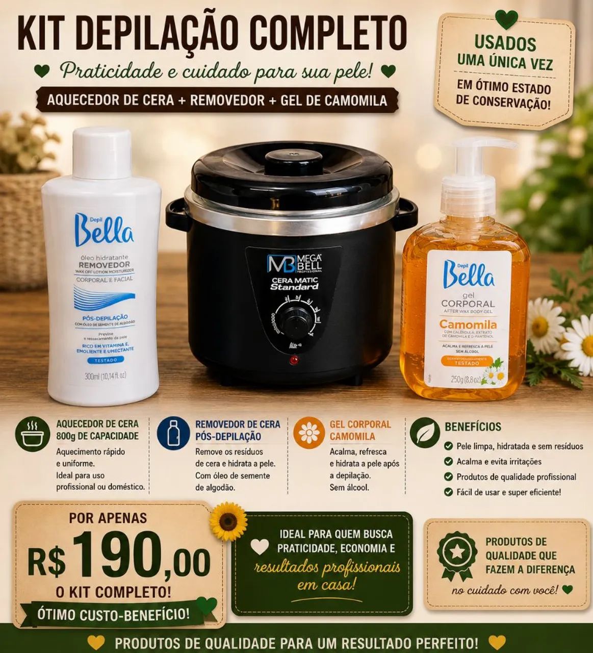 TERMOCERA AQUECEDORA DE CERA