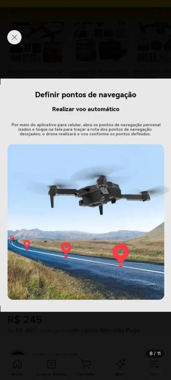 Vende-se drone novo - Foto 3