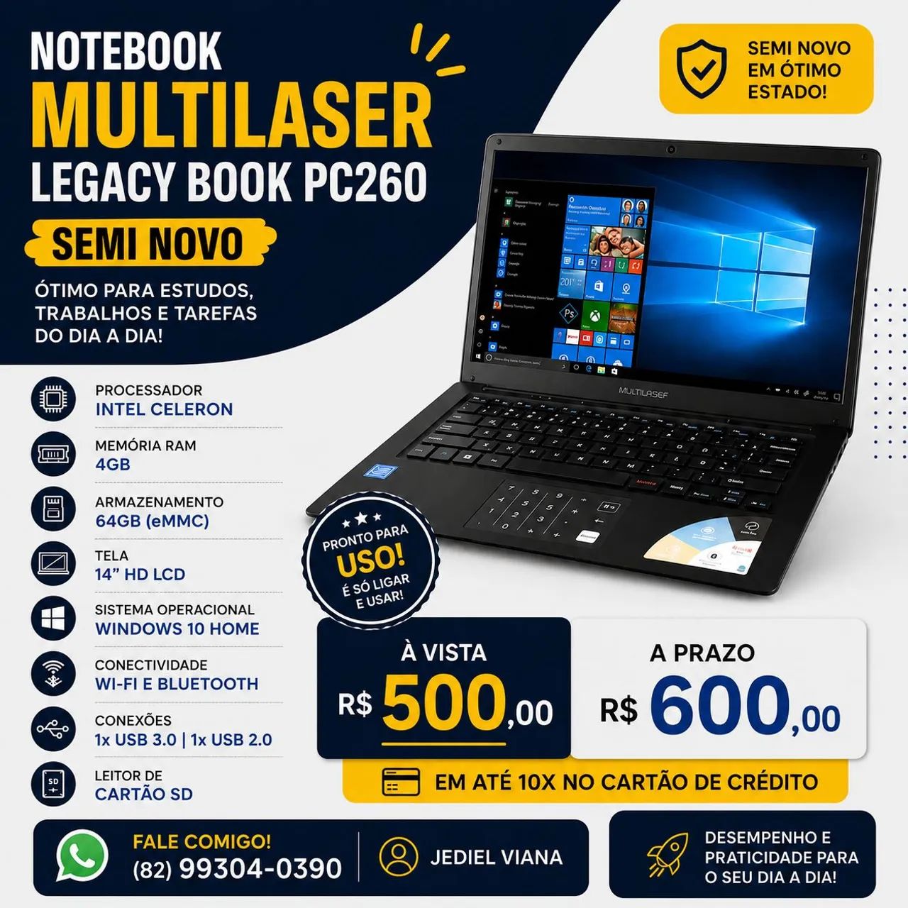Notebook Multilaser 