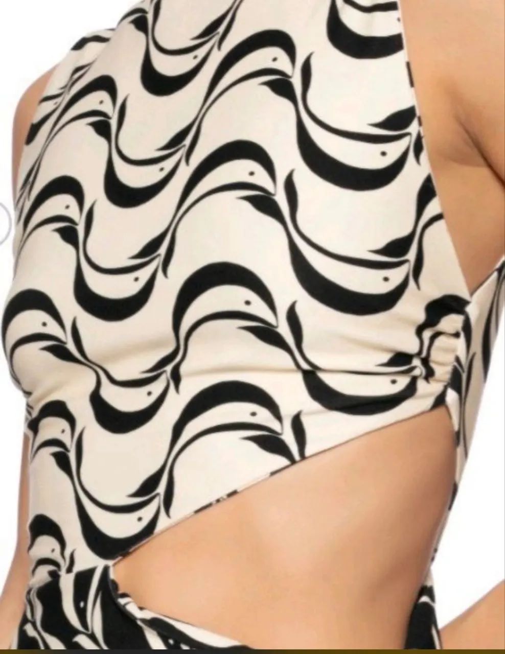 Vestido farm abstrato 