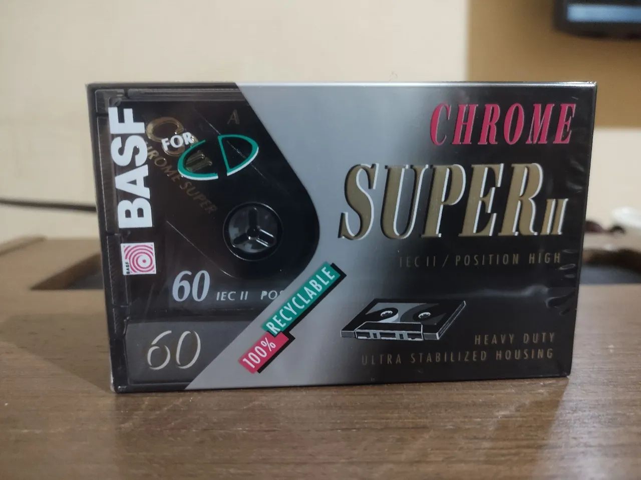 Fita K7 BASF super cromo ll 60 minutos 
