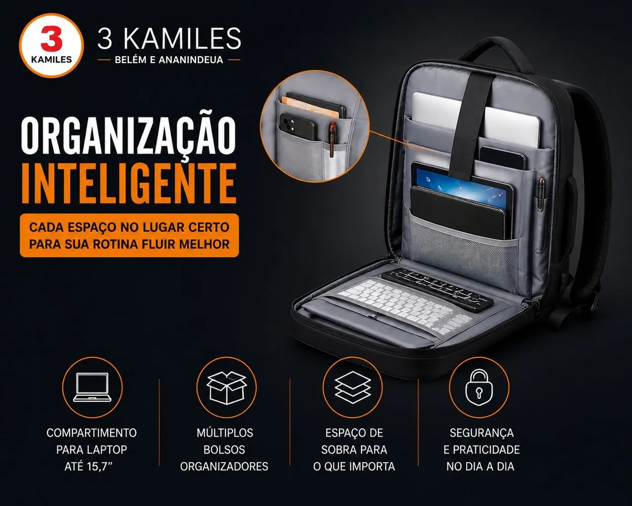 Mochila a prova d'água e super reforçada - Foto 2