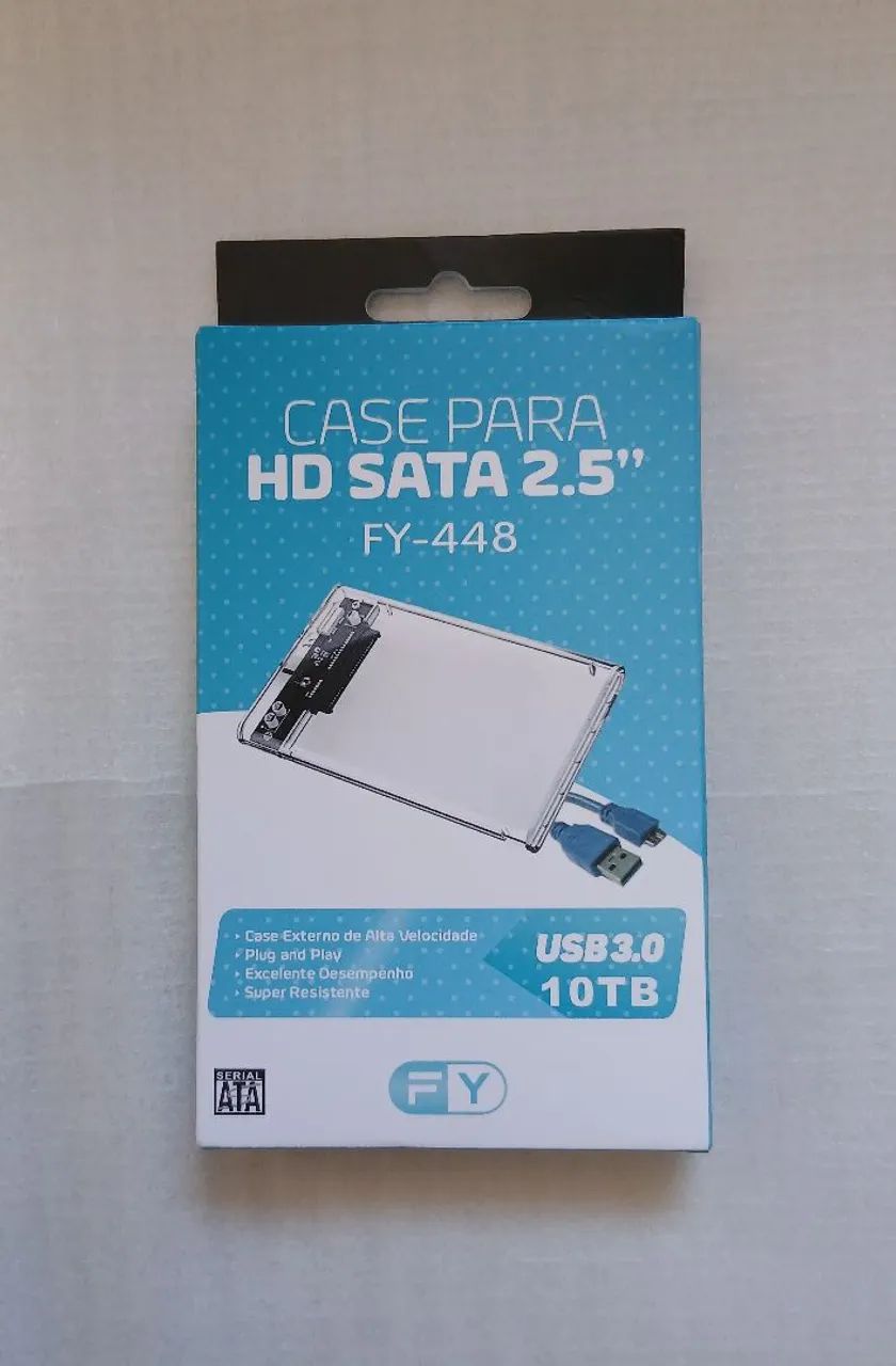 CASE HD SSD 2.5 SATA USB 3.0 NOVA R$30 - Foto 2