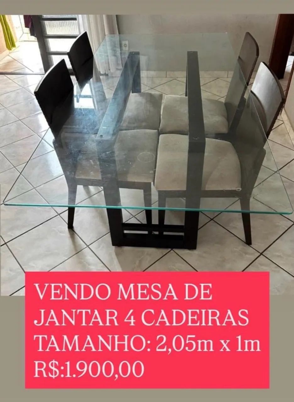 Vendo mesa de jantar 