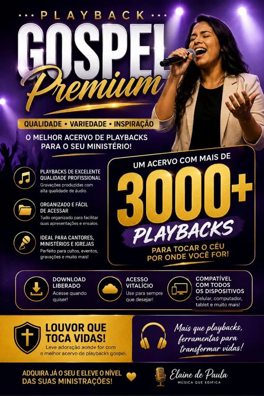 + De 3000 Playbacks Gospel 
