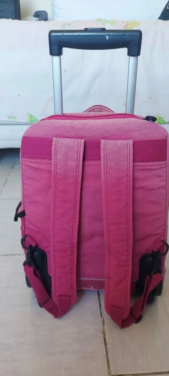 Mochila kipling rosa + estojo + lancheira produtos originais.  - Foto 2