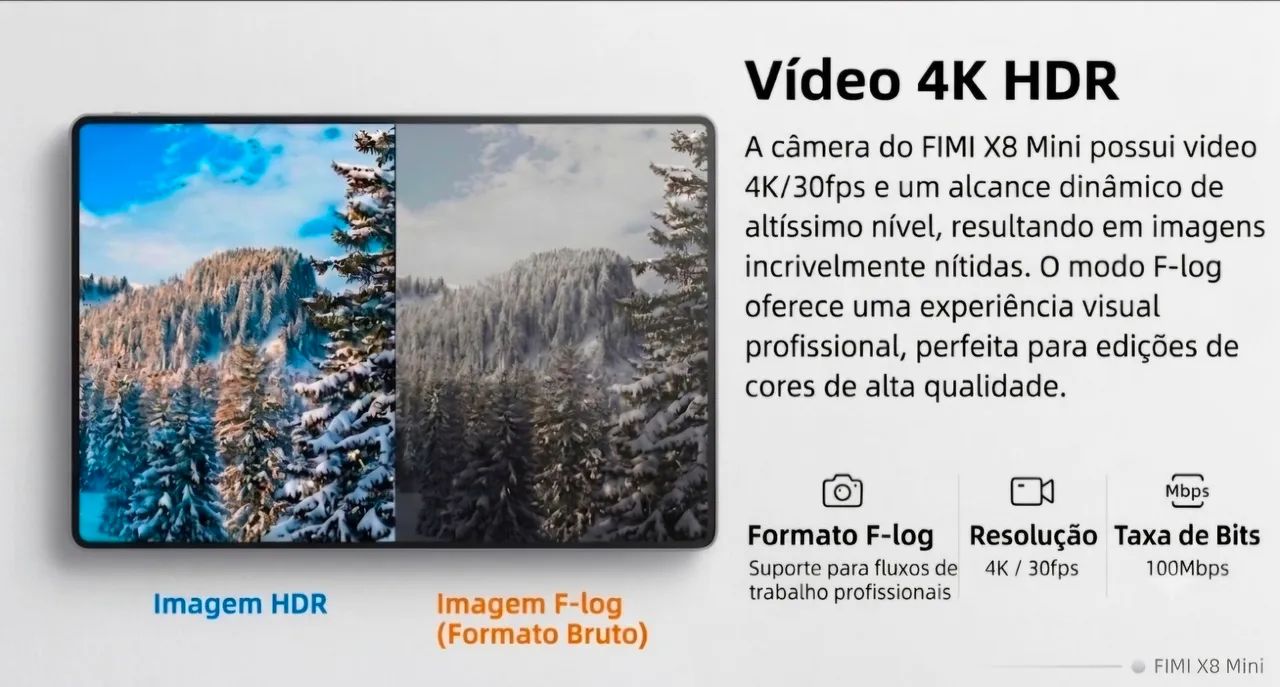 Drone Fimi X8 Mini e acessórios - Lacrado - Foto 4
