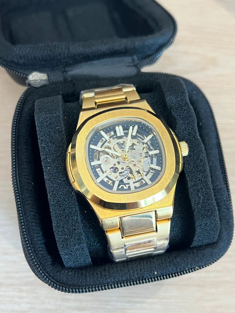 Relógio Automático Dourado (Novo) - Foto 5