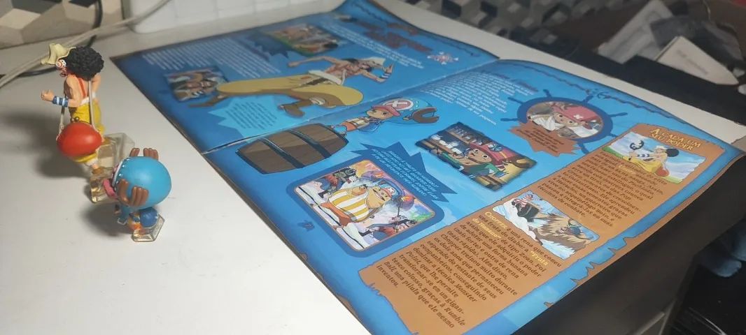 Miniatura One Piece Salvat Usopp e Chopper Nº3 + Revista - Coleção