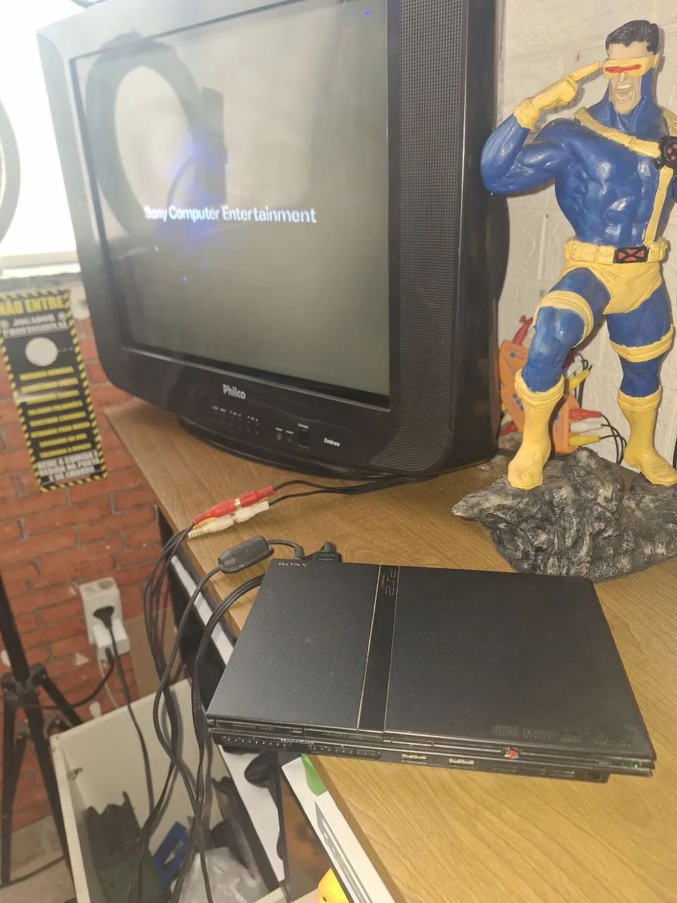 Ps2 slim com leitor funcionando barato