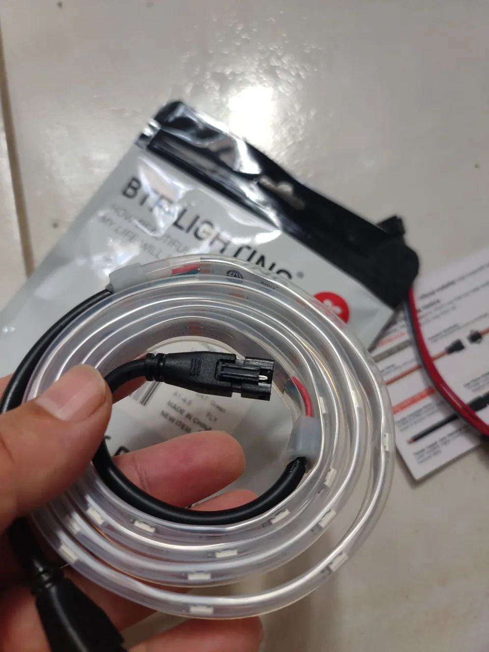 Fita Led ws2812b com proteção IP67 - Foto 2
