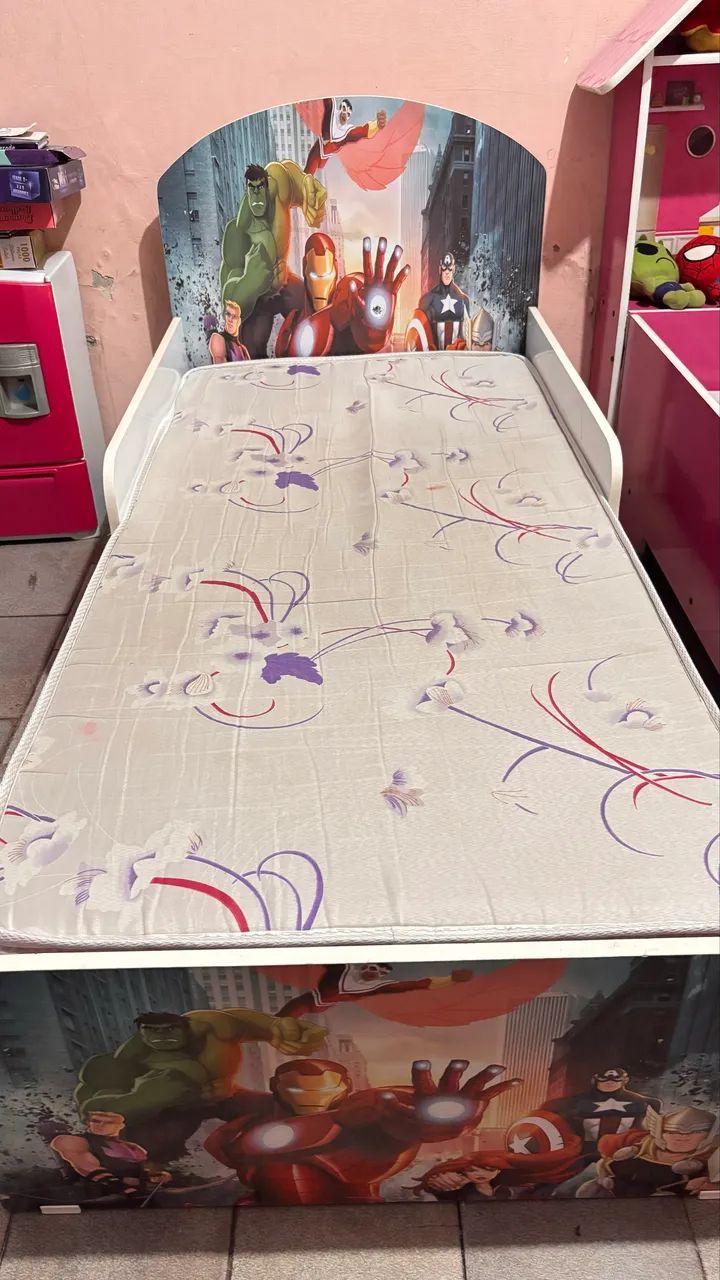 Cama Infantil Vingadores + colchão  - Foto 3