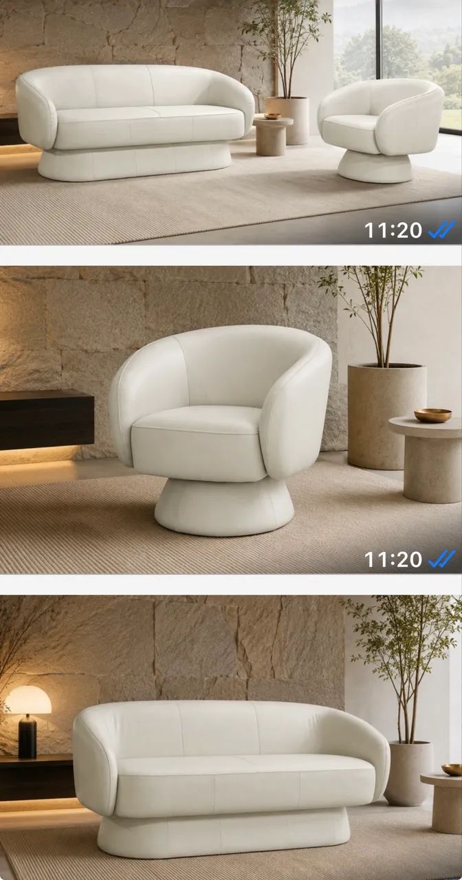 Poltronas giratórias no tecido  - Foto 5