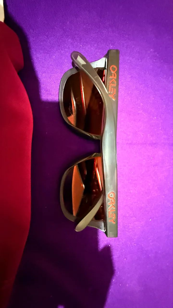 Óculos oakley frogskins prizm ruby iridium polarizado original  - Foto 2
