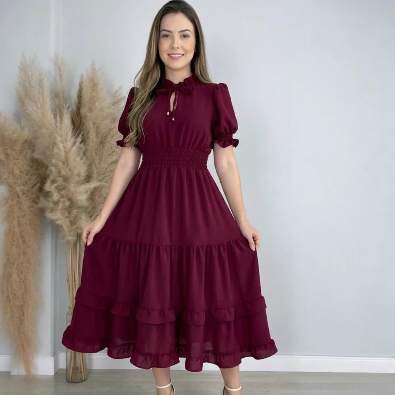 Vestido NOVO mídi princesa