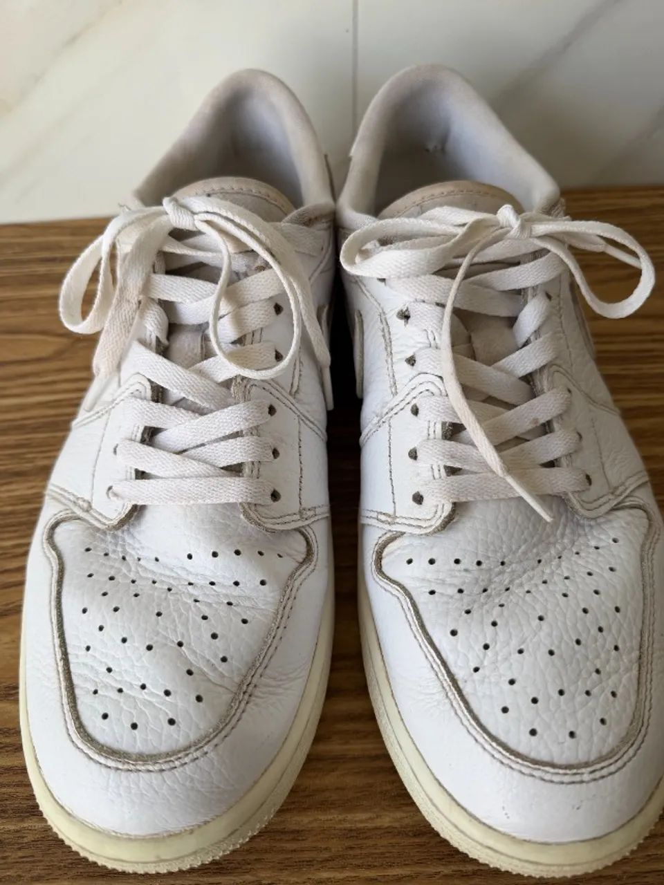 Nike Air Jordan 1 Low Golf Branco Usado  - Foto 4