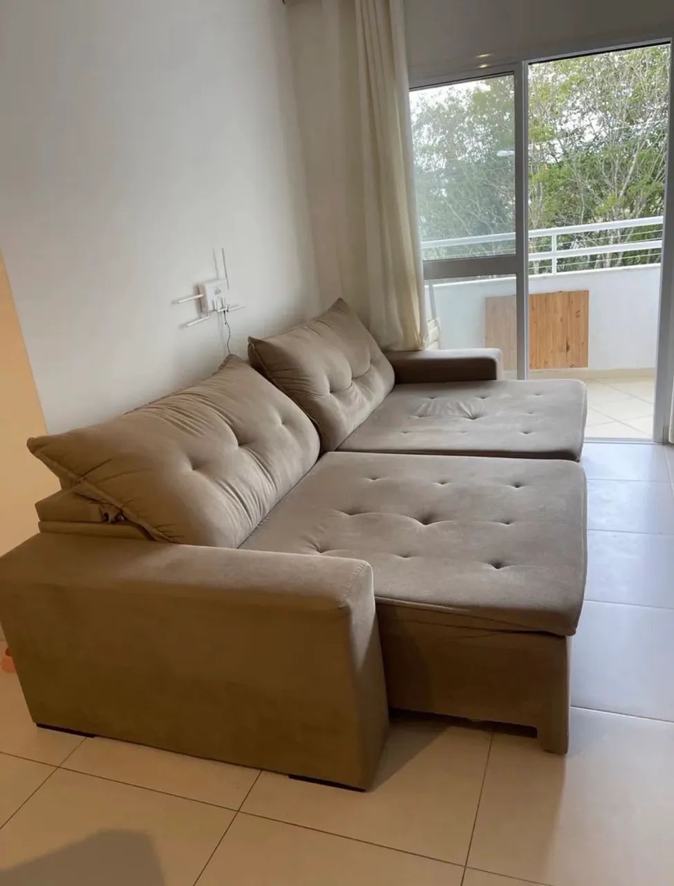 Sofá Retrátil reclinável 4 lugares 2,90m - Foto 4