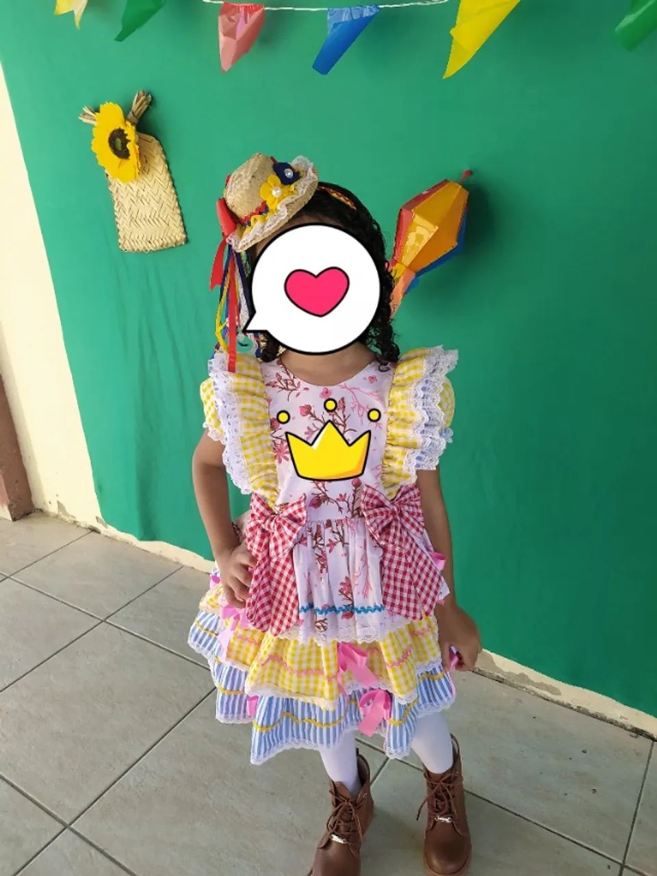 Vestido junino infantil 