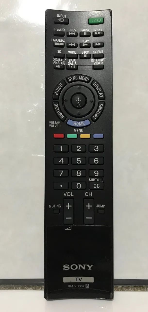 controle remoto original sony rm-yd062(para tvs sony!)