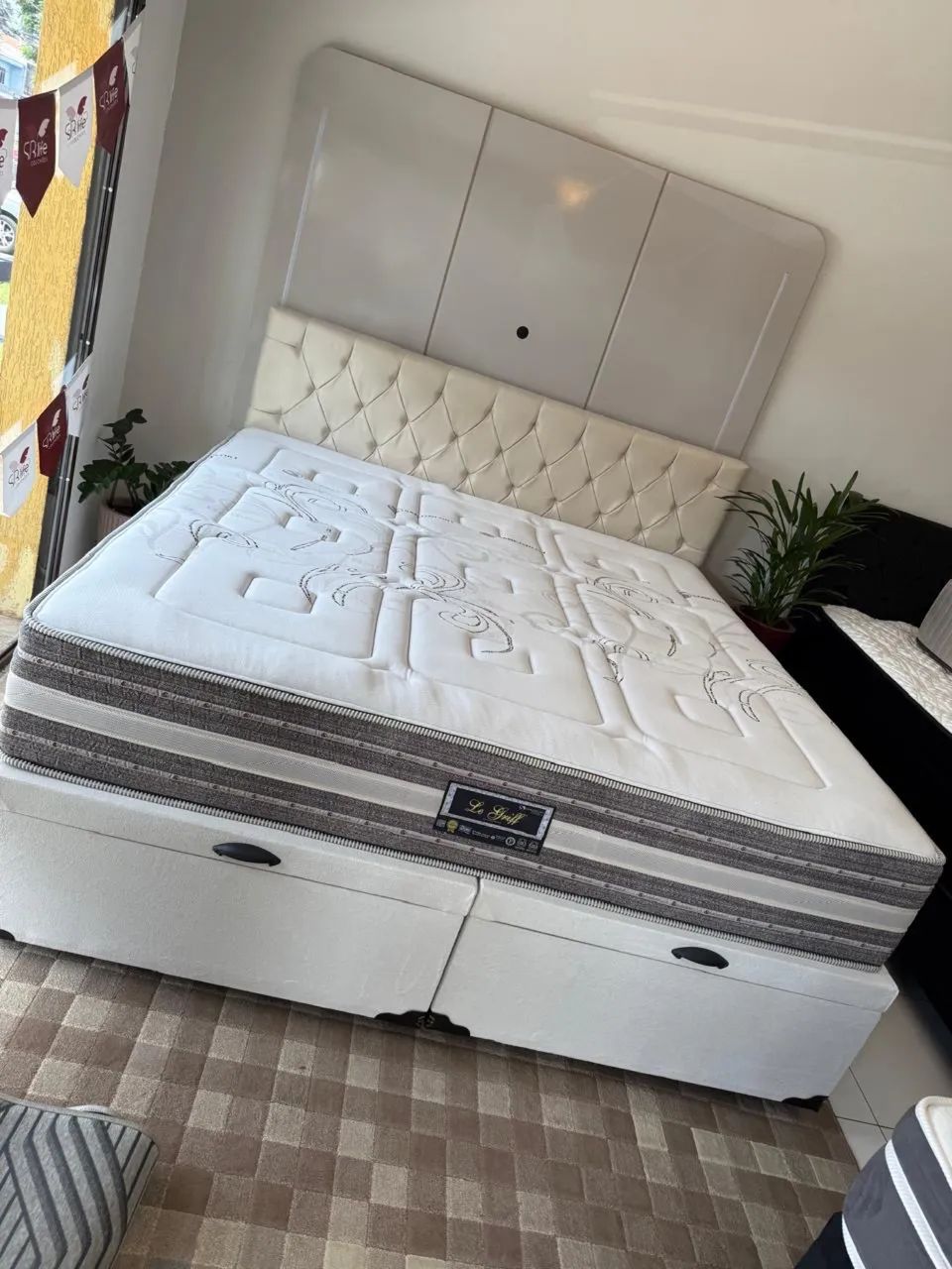 Cama box SUPER KING BAÚ COM COLCHÃO E CABECEIRA - Entrego!  - Foto 3