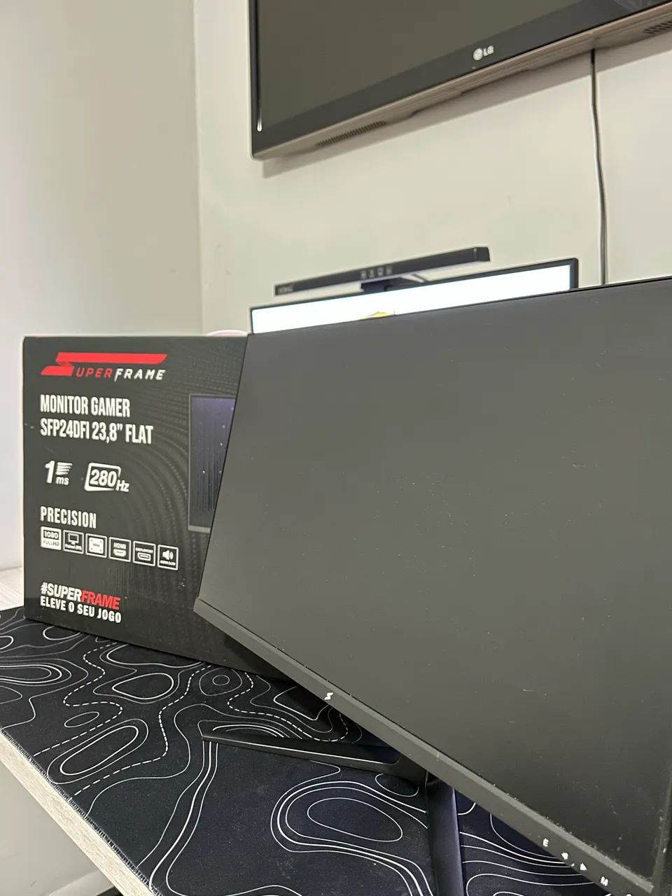 Monitor SuperFrame 23,8? 280Hz COM DEFEITO | Para Conserto/Peças