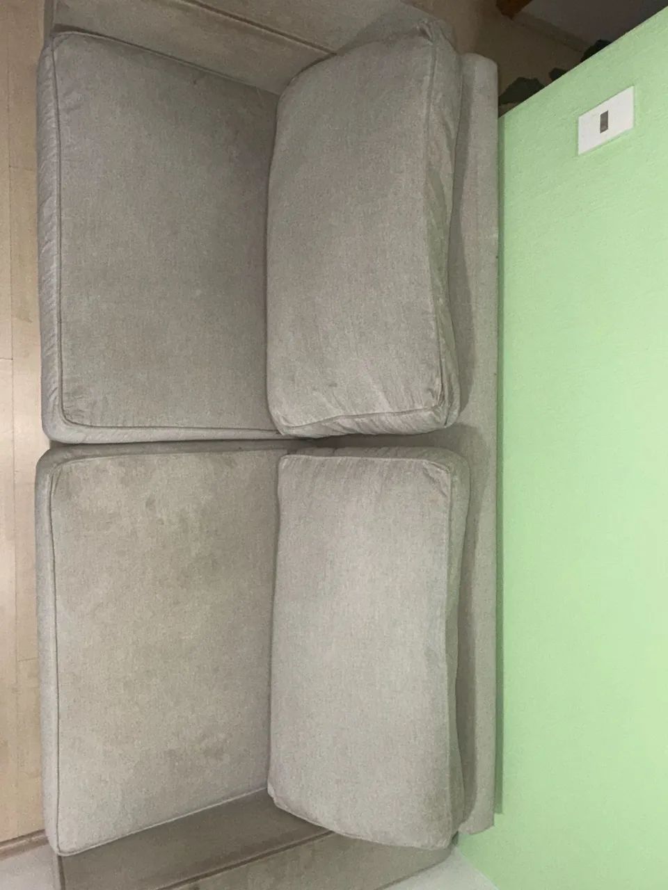 Sofá Cinza Tok&Stok 3 lugares - Foto 2