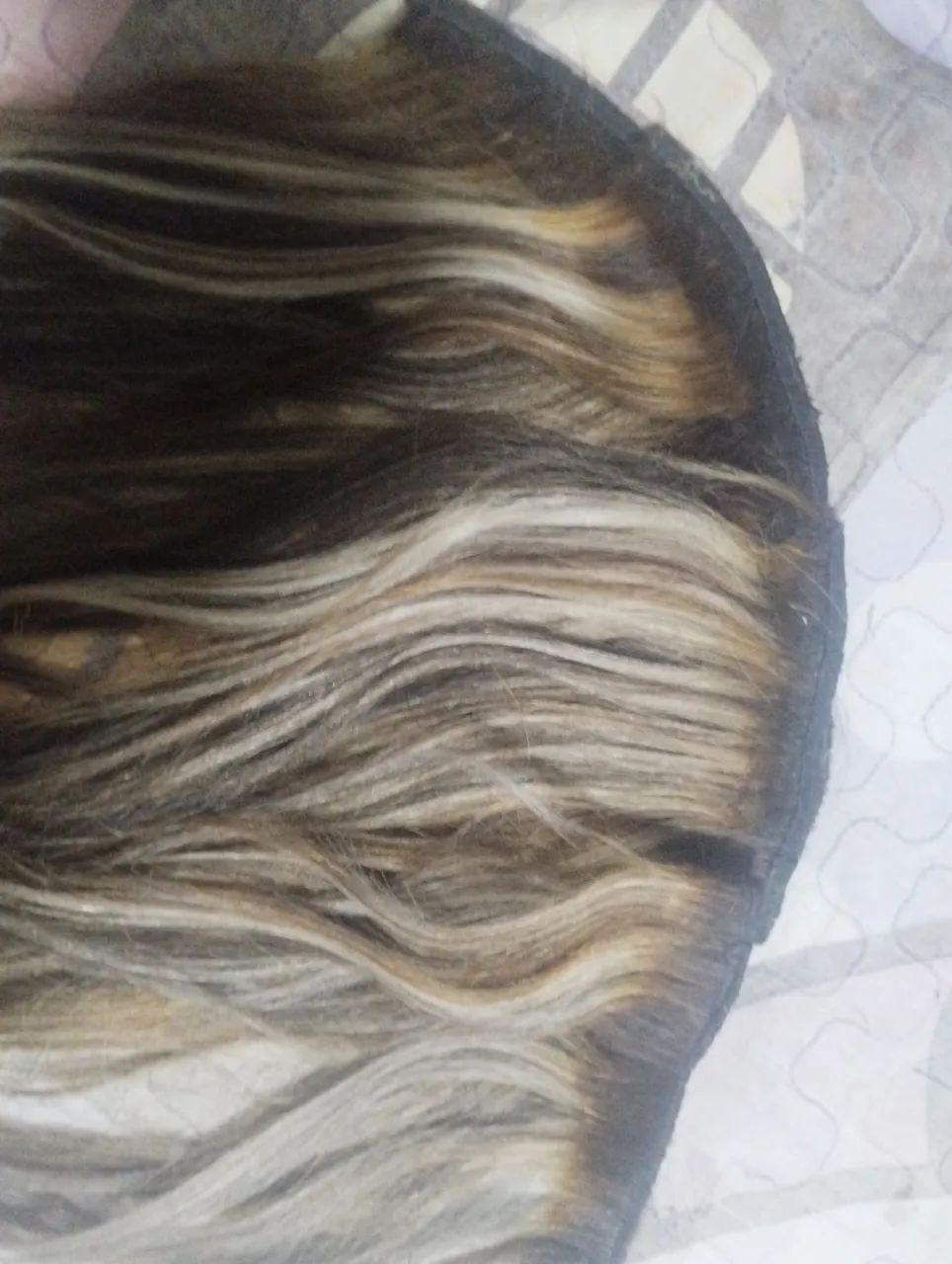 Mega Hair humano loiro com mechas - Foto 5