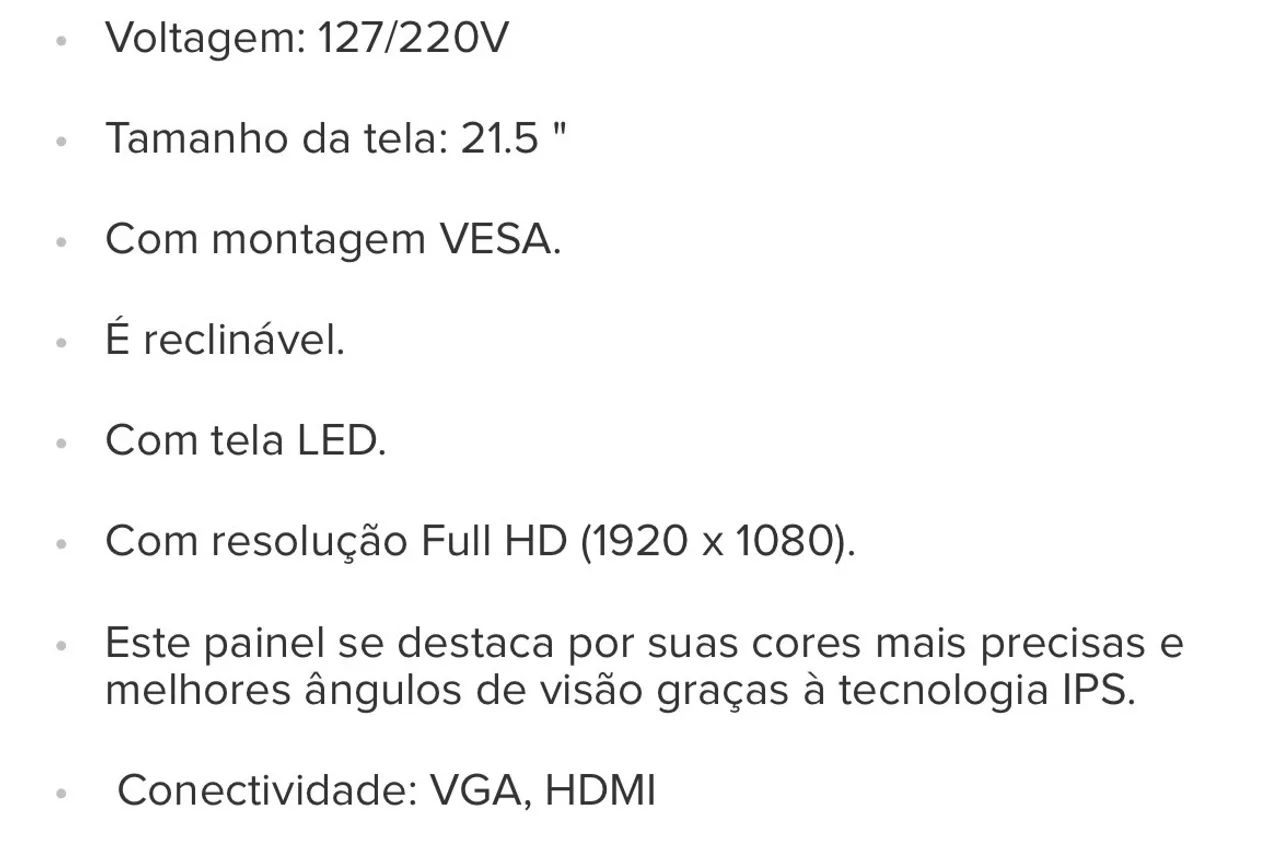 Monitor para utilizar as peças  - Foto 3