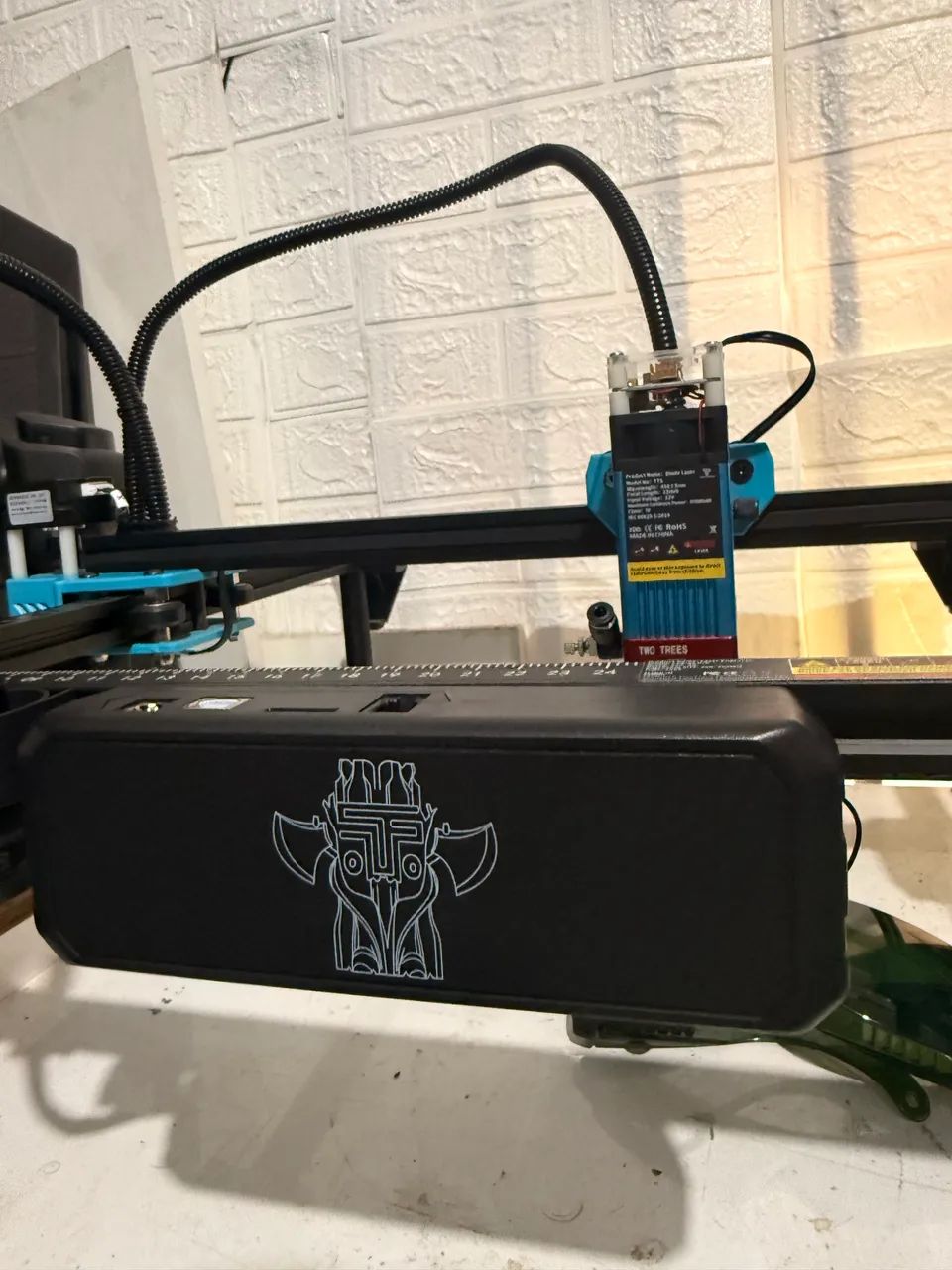 Gravador a laser TwoTrees TTS-55 Pro com módulo de gravação de copos, garrafas  - Foto 3