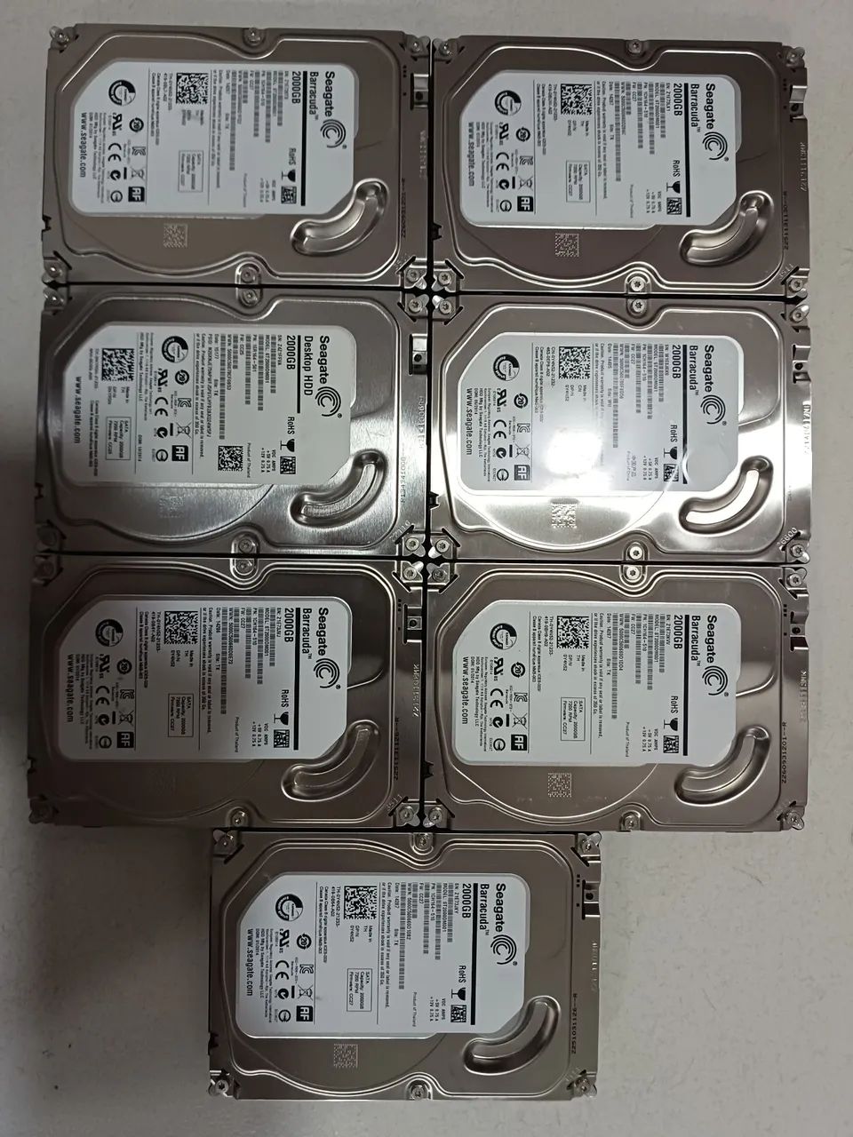 7 hds seagate 2tb Barracuda cftv dvr CPU nvr 65713021745538123