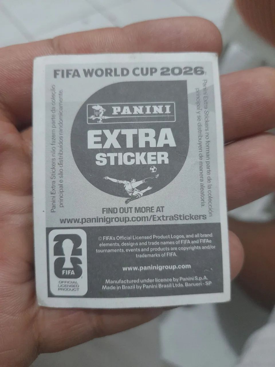 Figurinha Extra Sticker Prata Federico Valverde - Foto 2