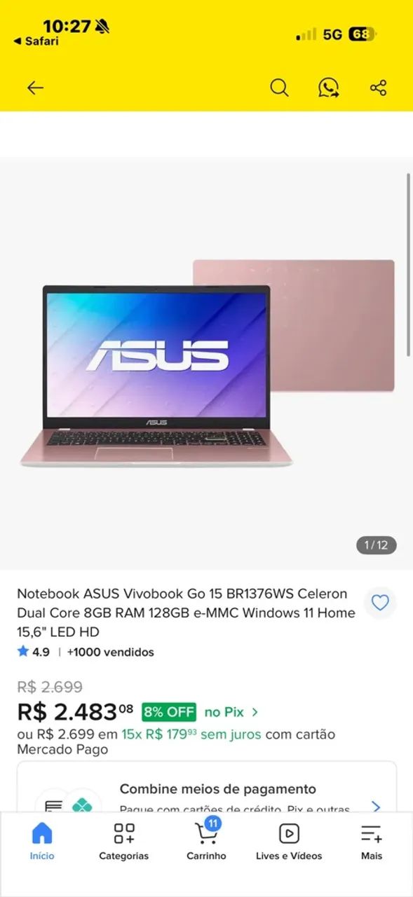 Notebook ASUS Vivobook  - Foto 5