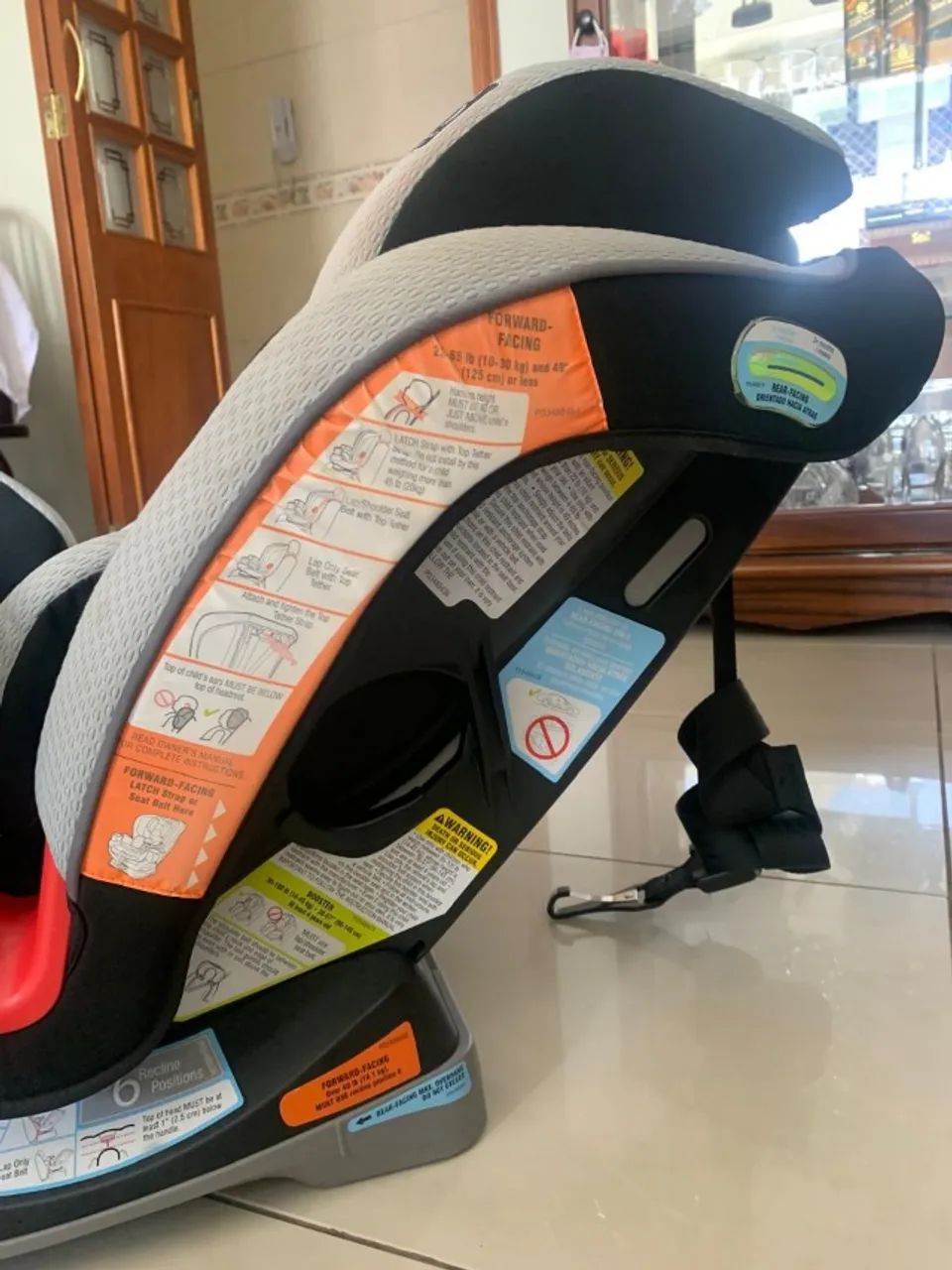 Cadeira de carro infantil extend2fit convertible Graco - Foto 4