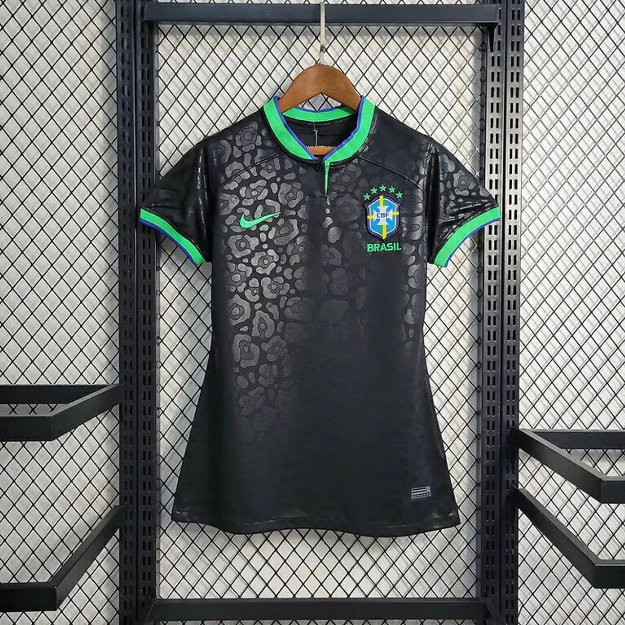 Camisa Brasil 22/23 Feminina Preta 