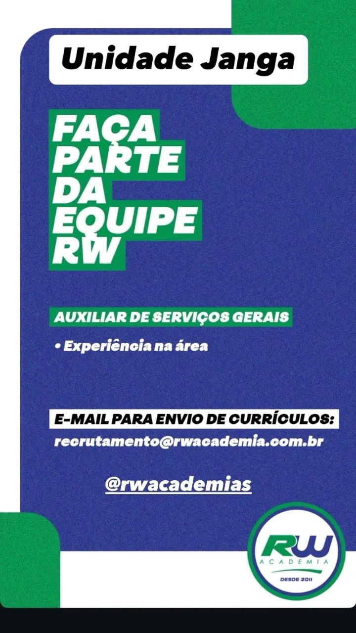 Auxiliar de serviços gerais 