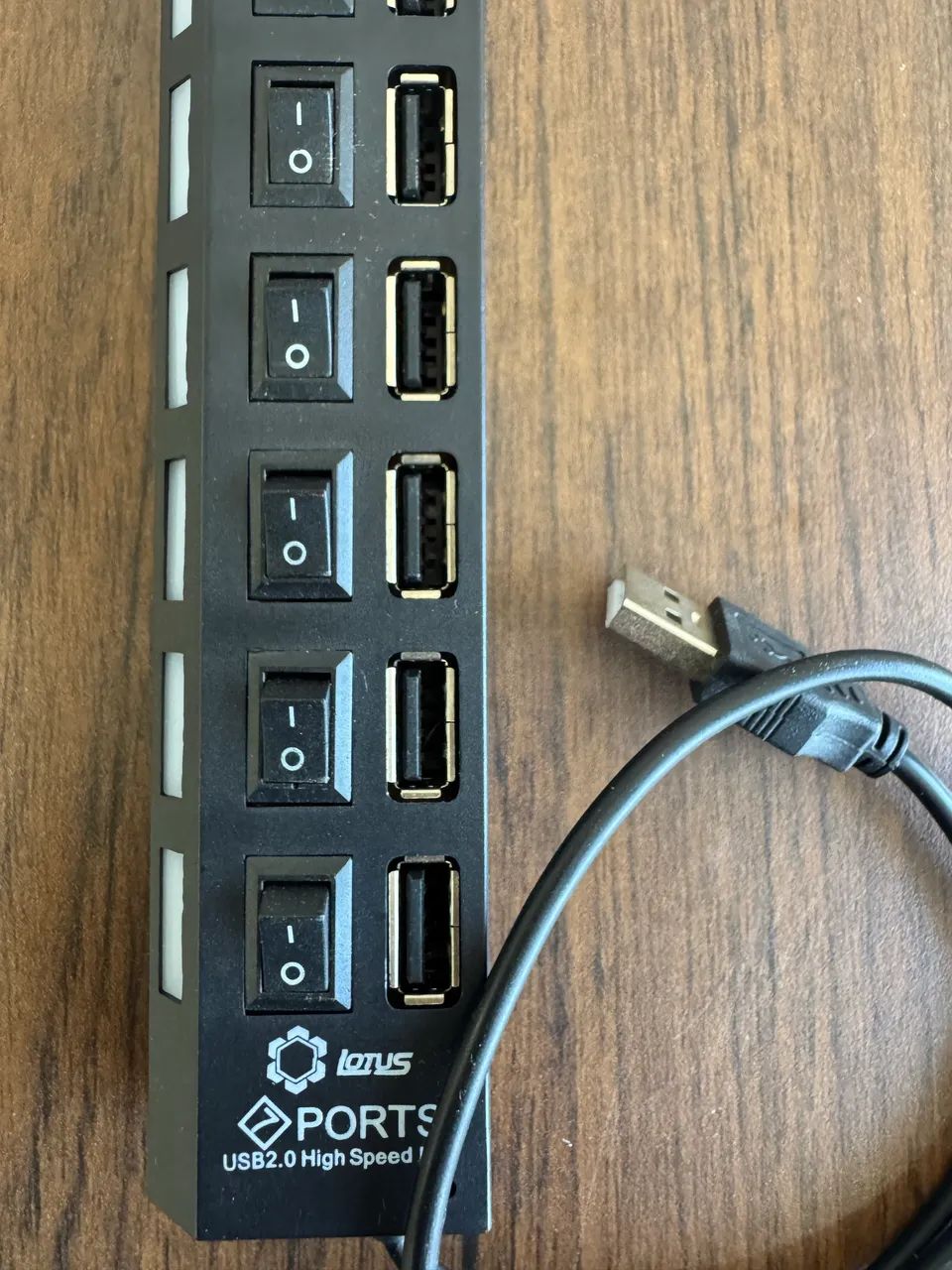HUB USB 2.0 7 portas lótus  - Foto 2