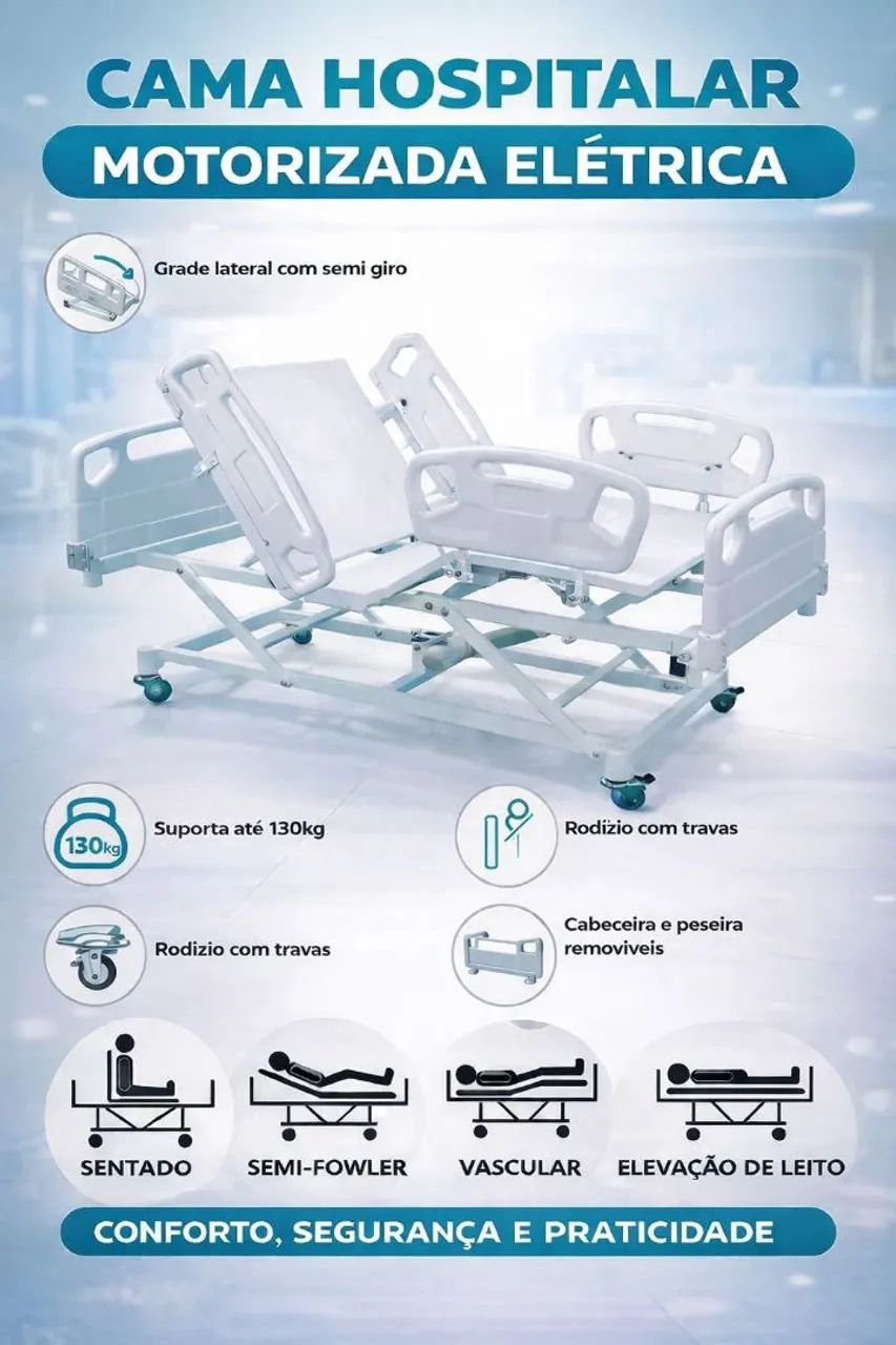 Cama Hospitalar Motorizada 