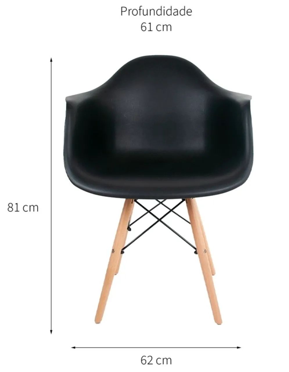 Cadeira Eames Eiffel com Braço preço unitário  - Foto 3