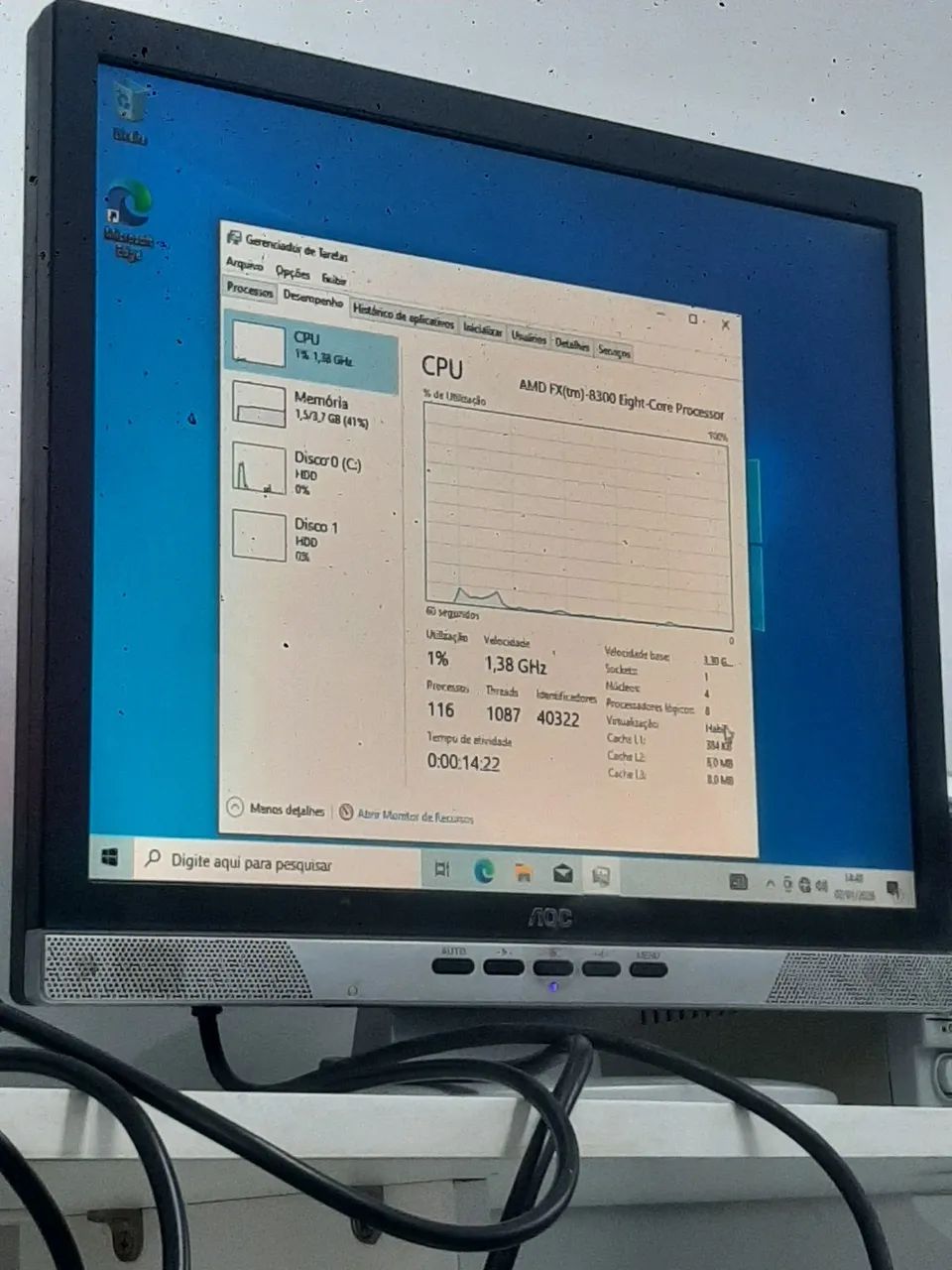  PC PARA USO BÁSICO - COM WINDOWS 10 INSTALADO - Foto 2