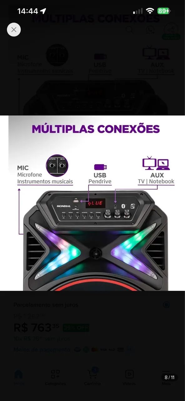 Caixa de som Mondial - Foto 2